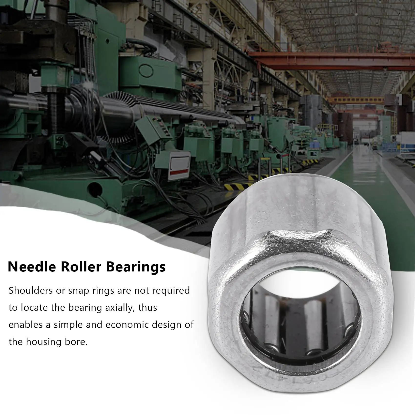 10Pcs Needle Bearing HF081412 Outer Ring Octagon One-Way Needle Roller Bearing 8X14X12mm for Manufacturing Industry