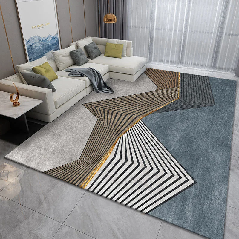 

High Quality Stylish Modern Geometric Handtufted Carpet for Living Room Dinning Room Colorful Rug for Hotel Home Decor Mat