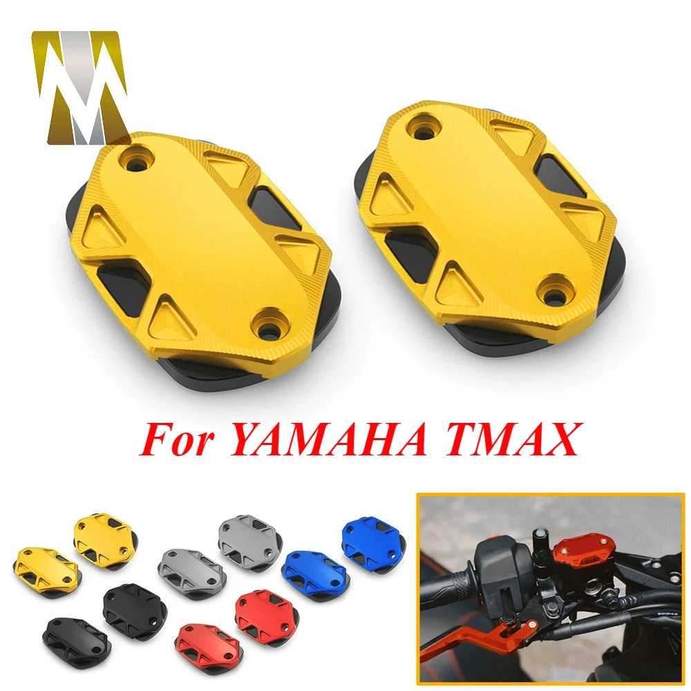 

TMAX Motorcycle CNC Front Brake Fluid Reservoir Oil Cup Cap Master Cylinder Cover For Yamaha TMAX500 TMAX530 TMAX560 2017-2024