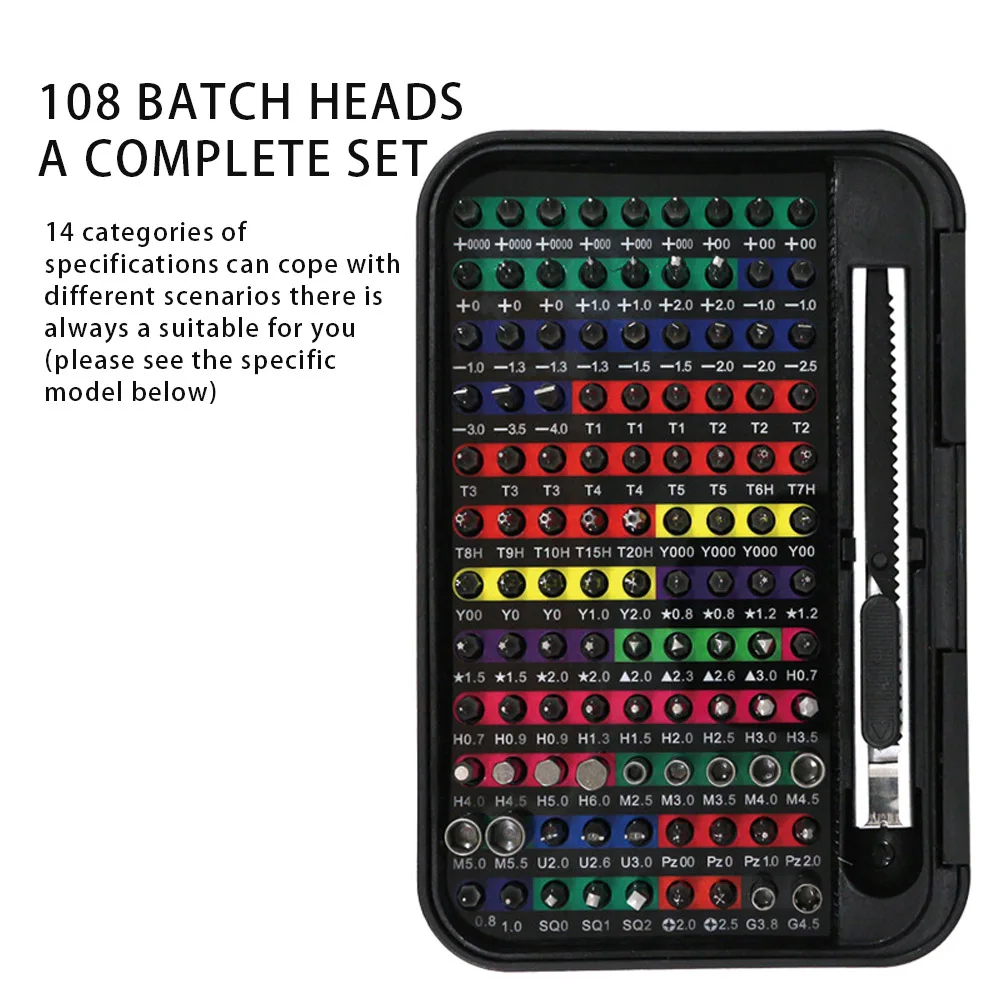 132 in 1 Precision Screwdriver Tool Set Multi-Function Repair Kit for Laptop Computer Mobile Phone Disassembly