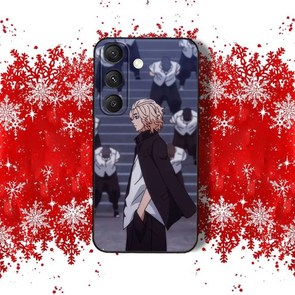 เคสโทรศัพท์ลายอนิเมะ Tokyo Revengers สำหรับ Samsung S22,S24,S20,S25,S23,S30,S21,Ultra,Plus,Fe,Lite 4G,5G สีดำ แบบนิ่ม