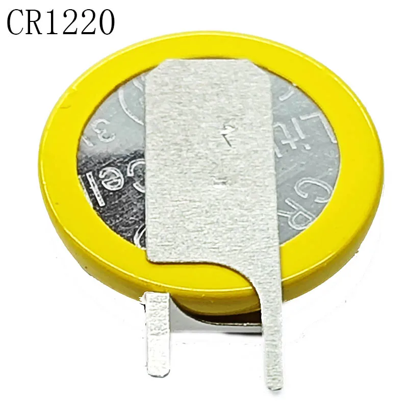 CR1220 3V Lithium Coin Cell with Solder Pins