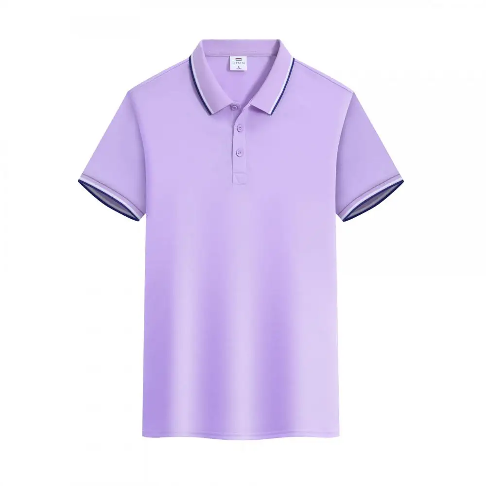 Summer Short Sleeve Polo Shirt Men Women Custom logo Smiple Breathable Top Personal Company Group Uniform Shirts