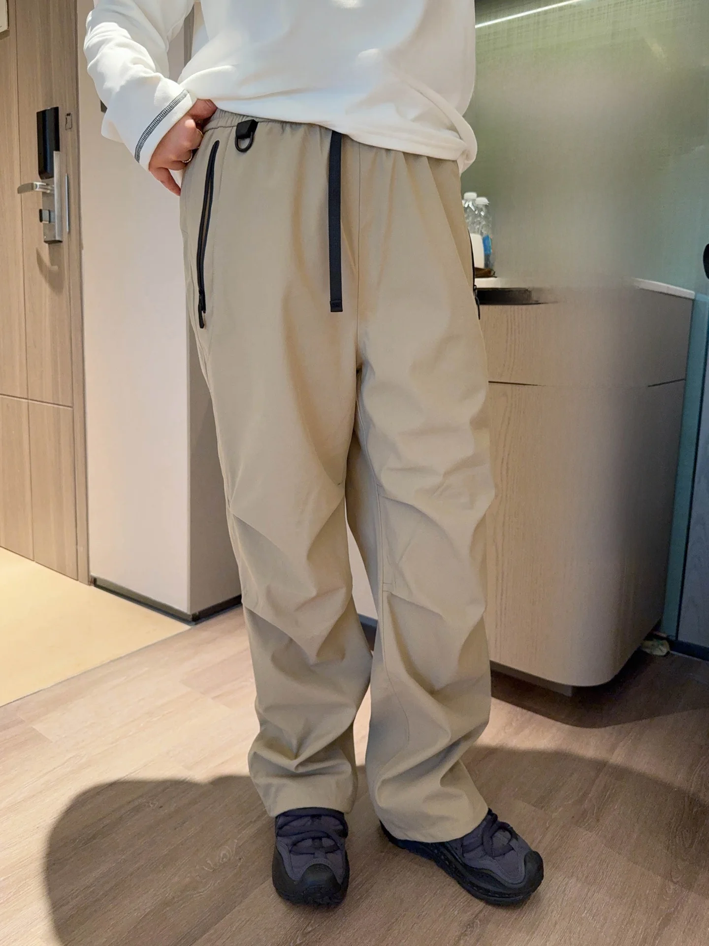 

Женские повседневные брюки VOGANA больших размеров, лыжные штаны на флисовой подкладке, утягивающие брюки прямого кроя с высокой талией