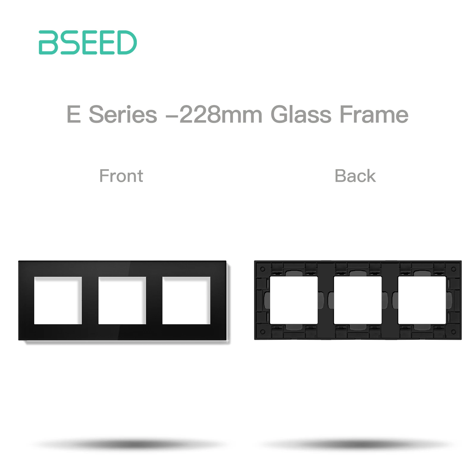 BSEED 1/2/3-fach Schaltermodule, Drucktastenschalter mit Anzeigeleuchte, DIY-Kombinations-Wandsteckdosen, E-Serie, 86mm