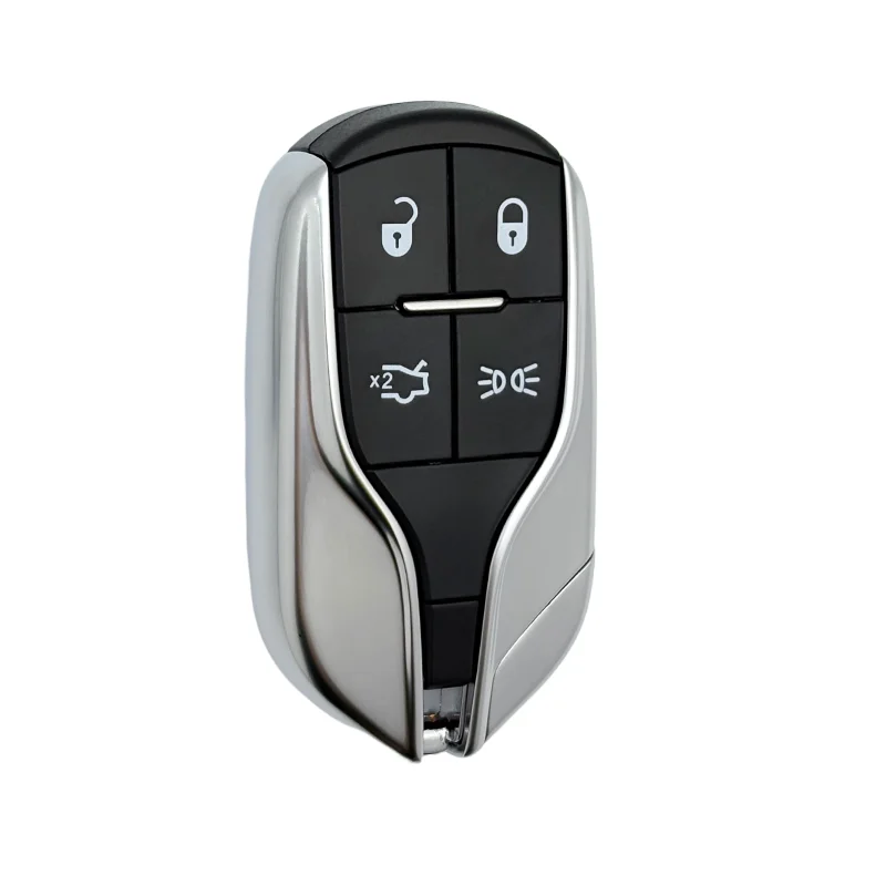 Hoogwaardige 4-knoppen afstandsbediening sleutelhanger shell voor Maserati Levante Ghibli Quattroporte 2012-2019