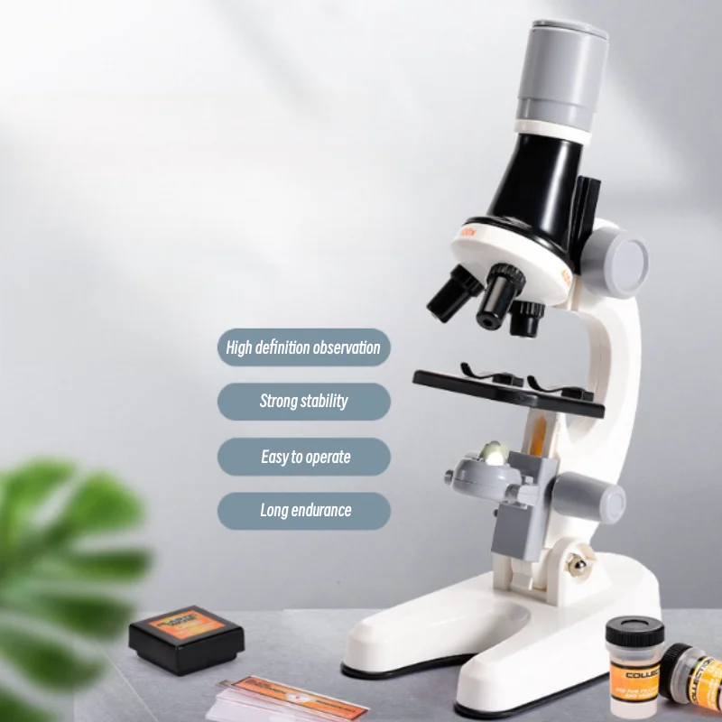 School Science Experiment Education Department Children's Microscope Biology Laboratory 1200x Learning Toys Children's Science