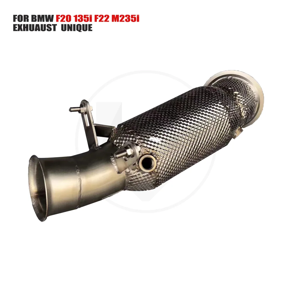 

UNIQUE Exhaust System High Flow Performance Downpipe for BMW F22 M235i 2011-2014 Car Accessories With Catalytic Converter