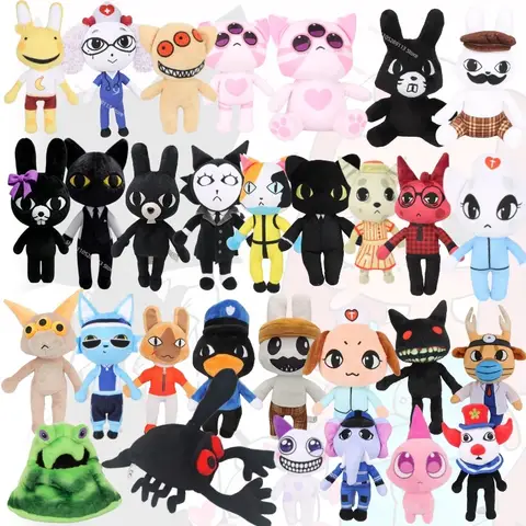 New Horror Game Animal Hospital Plush Doll Cute Ratthew Barney Dr.Harlow Stuffed Doll Periphery Collect Gifts For Fans