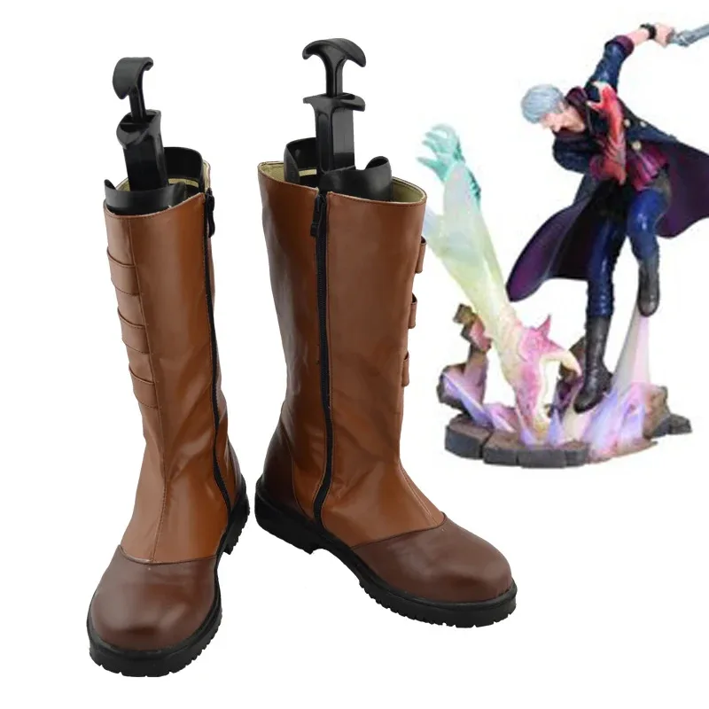 DY20Devil May Cry Nero Shoes DMC 4 Nero Cosplay Boots Shoes25