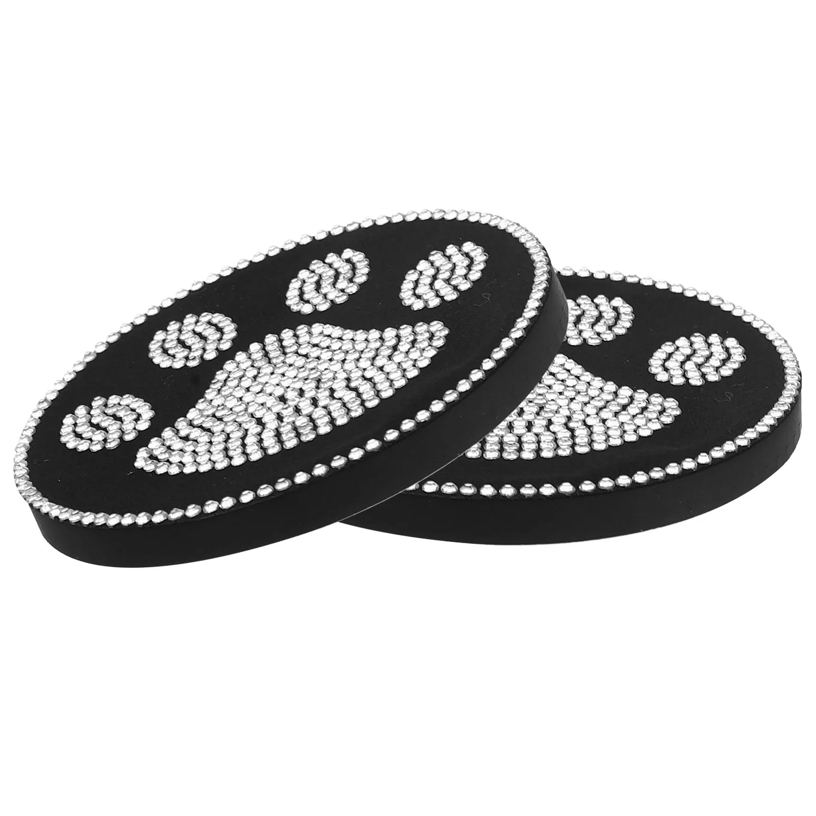 

2 Pcs Cup Pad Anti-slip Car Coaster Anti-scald Mat Soft Rubber Coasters for Drinks