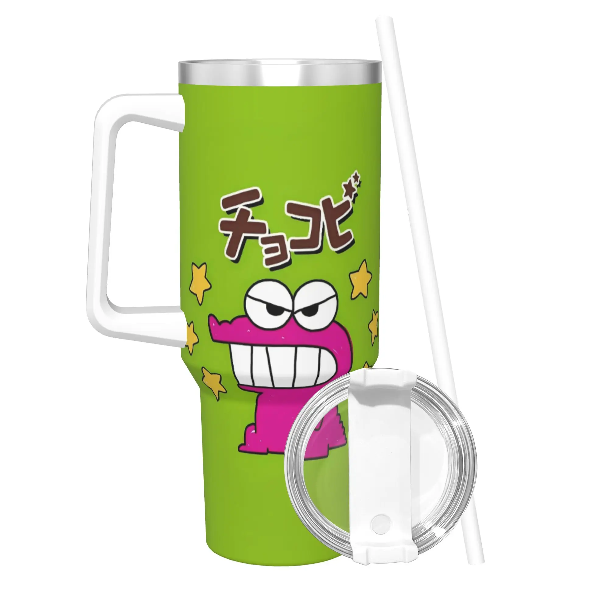 

Crayon Shin-chans Cartoon Anime Tumbler Vacuum Insulated Coffee Cups with Lid Straw Car Mugs Spill Proof 40oz