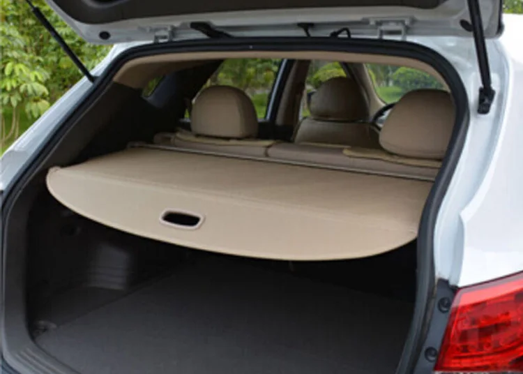Car Accessories Aluminum+Canvas Rear Cargo Cover privacy Trunk Screen Security Shield shade For Hyundai Santa Fe 2017-2023