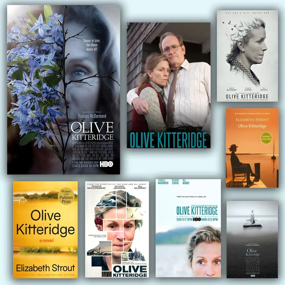 Póster HD de Anime con tema novedoso, cantante/OST/película, autoadhesivo impermeable, decoración del hogar, cartel de Olive Kitteridge, serie de televisión de películas