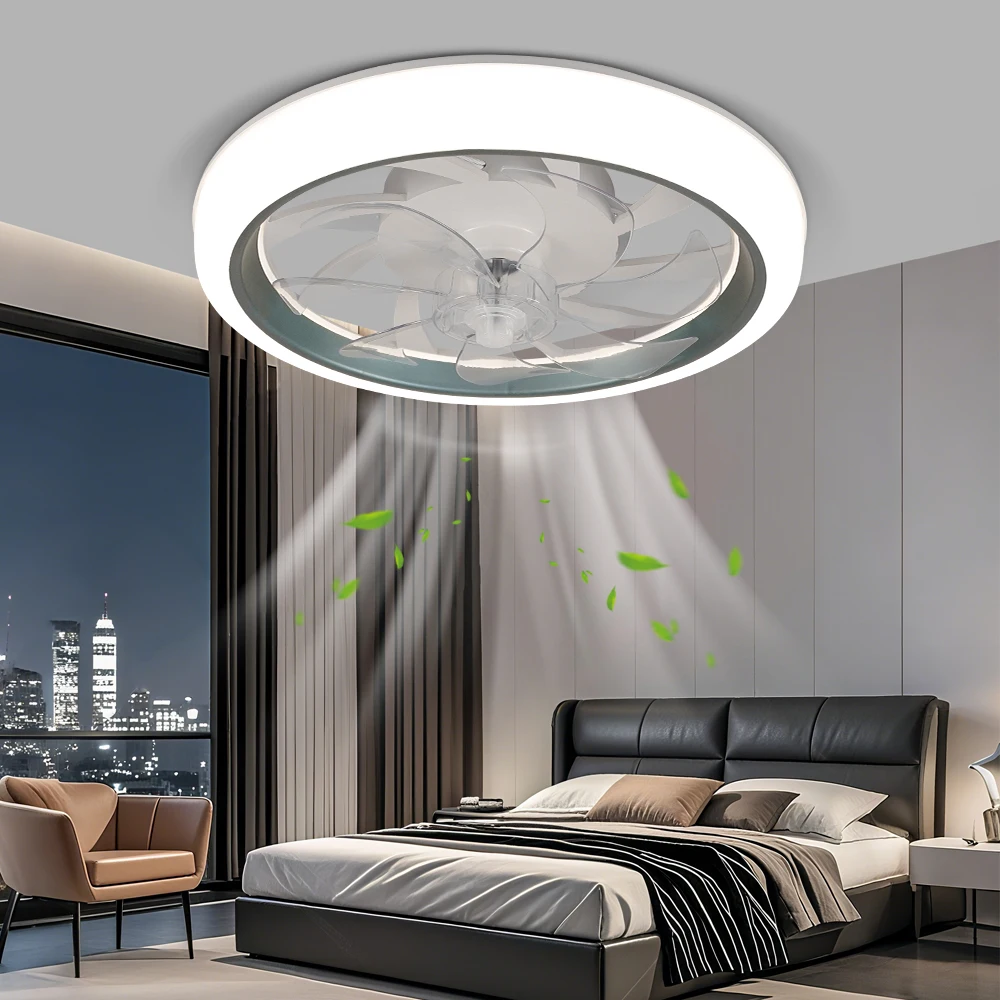 

Ceiling Fans with Lights, Remote Dimming, 6-speed, Timer, Silent DC Motor, Children's Bedroom/living Room, Dining Room，Kitchen