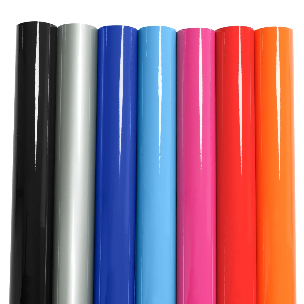 High Glossy Car Vinyl Film Sticker Auto Body Interior Exterior Styling Moldings DIY Wrap Film Multi Sizes Colors Tuning Wrap Kit