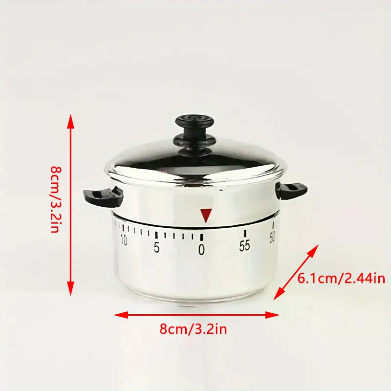 المطبخ الموقت الفولاذ المقاوم للصدأ 60 دقيقة ميقاتي ميكانيكي المطبخ الطبخ العد التنازلي تذكير مدير الوقت أداة المطبخ المنزلية #6