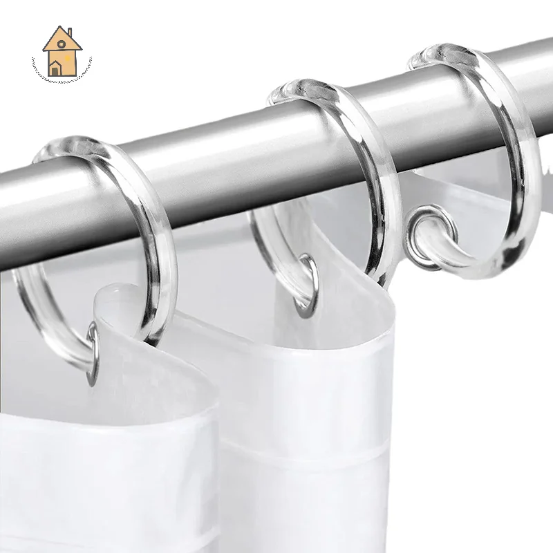 

12Pcs Open Curtain Rings Curtain Rings Round Rings Shower Curtain Clips For Curtains And Curtain Rods