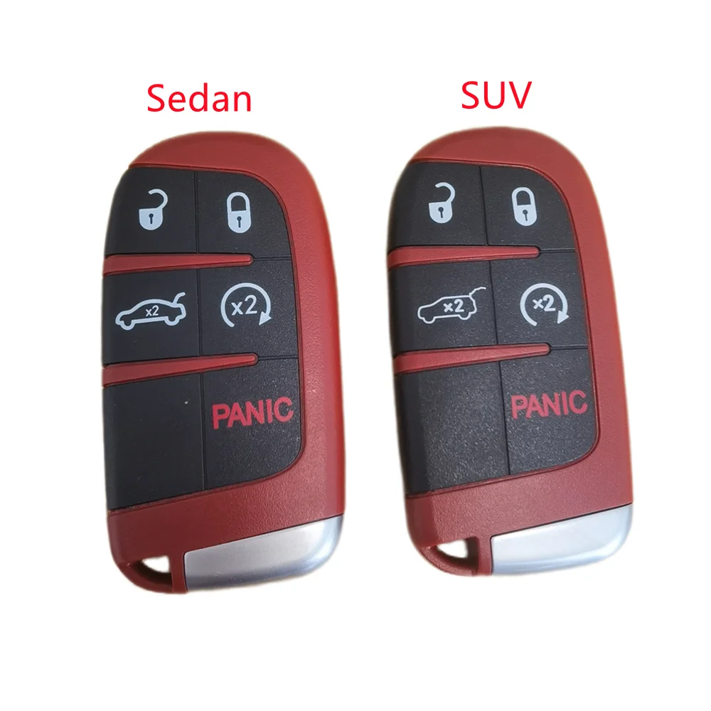 5Buttons Smart Remote Key Shell Fob for Scat Pack/392/DAYTONA/HEMI/Challenger/VIPER/Hellcat SRT/Redeye FCC M3N-40821302