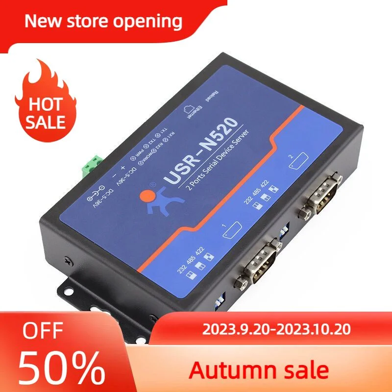 Servidor Ethernet Serial, Modbus RTU para Modbus TCP, USR-N520, RS232 RS485 RS422