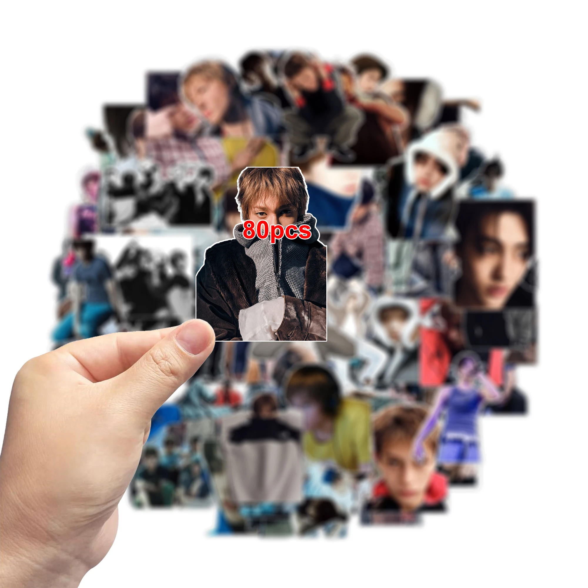 50Pcs Cartoon Star KPOP Stickers Waterproof Collectible Decals Portable Decor Decals All Match