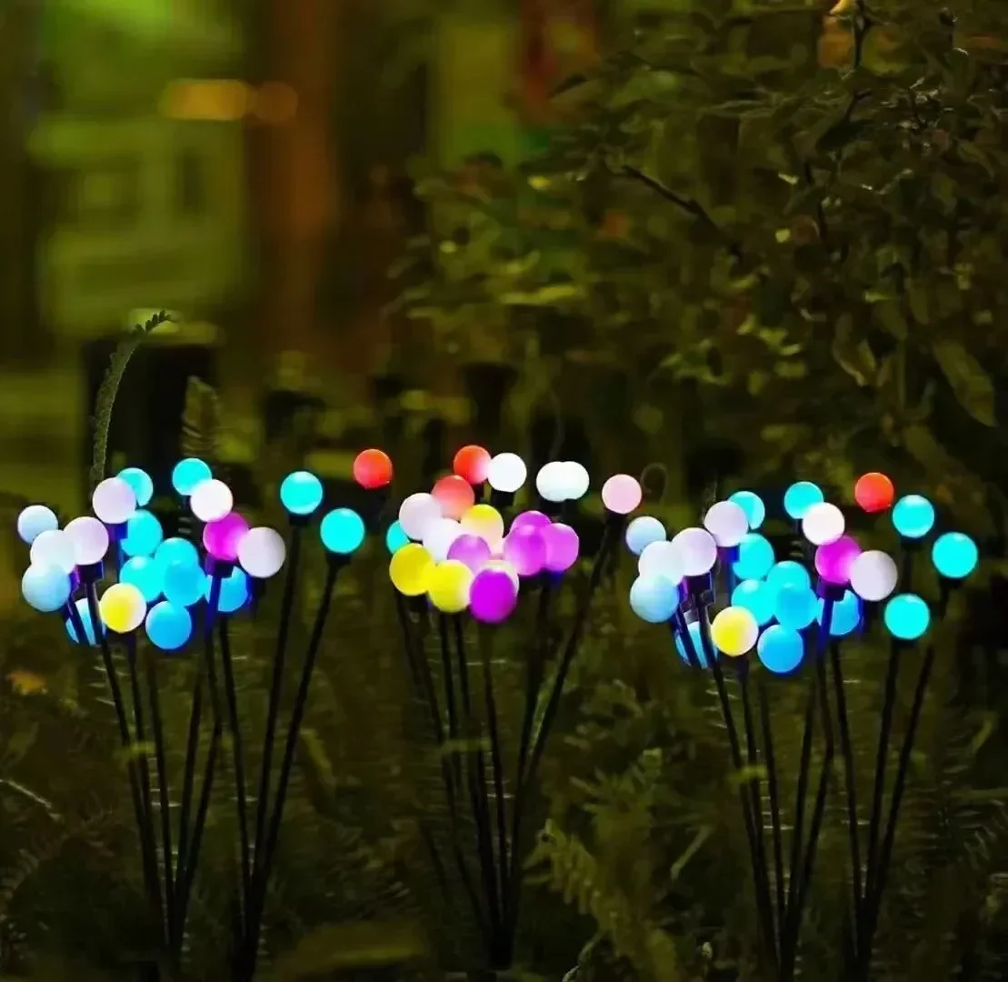 Luce solare lucciola Illuminazione solare per esterni 10 8 6 LED Impermeabile Decorazione da giardino Paesaggio Luce solare per giardinaggio all'aperto