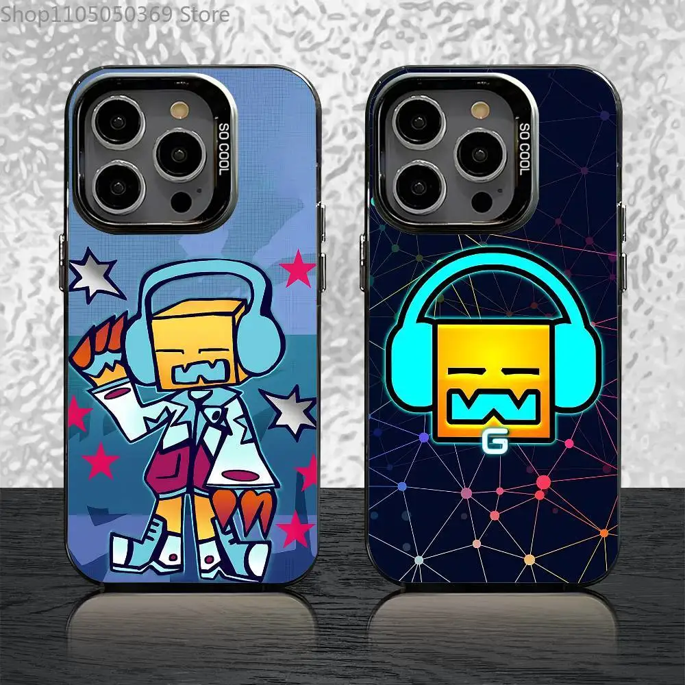 

G-Geometry Game D-Dash Phone Case For iPhone 17,16,15,14,13,12,11,Pro,Max,Plus,Mini,Air,SE4 Black Matte Shockproof Cover