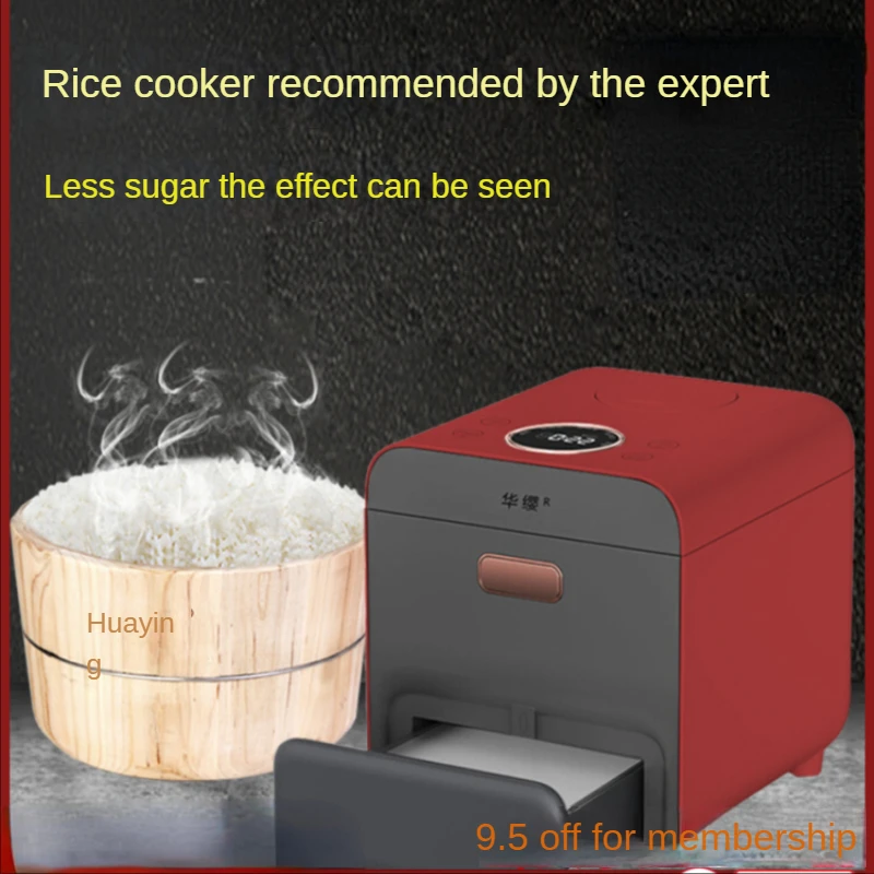 Health wooden barrel cooking rice cooker household mini non-anti-sugar pot drain  soup separation stainless steel