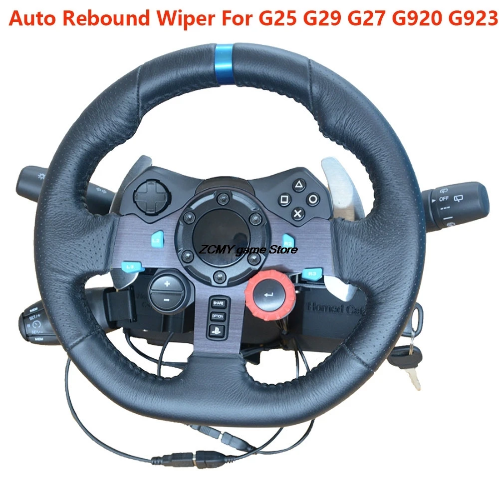 

Racing Simulator Steering Wheel Turn Signal Headlight Wiper Auto Rebound Cruise control Switch For Logitech G29 G27 G920 G923
