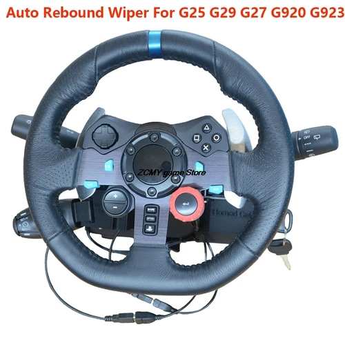 Imagen 1 del producto Simulador de carreras, señal de giro del volante, limpiaparabrisas, interruptor de control de crucero de rebote automático para Logitech G29 G27 G920 G923