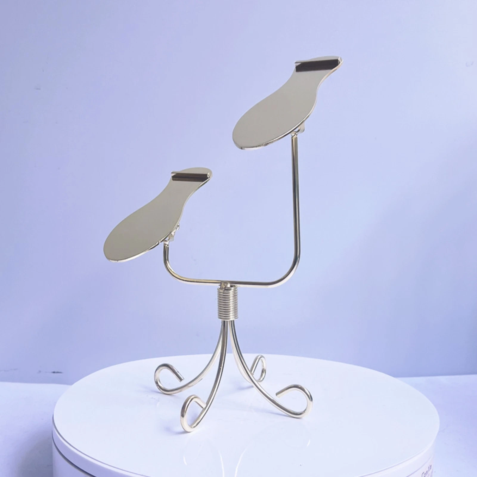 Adjustable Shoe Display Stand Angled Platform Storage Fixture