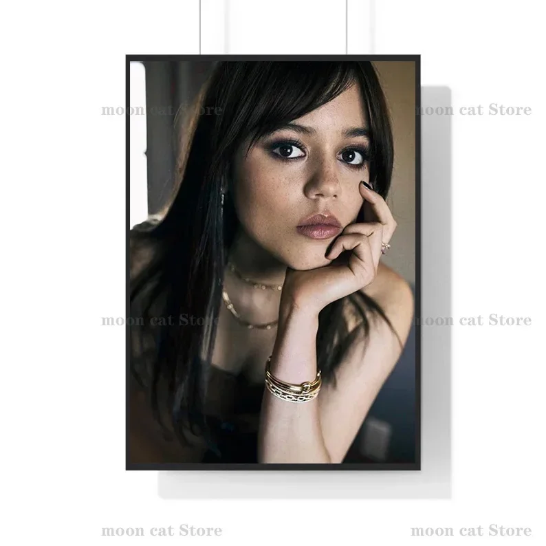 TV Show Star Actress Jenna Ortega Sexy Portrait Poster Popular Teenage Canvas Painting Wall Art Pictures Dorm Home Decor