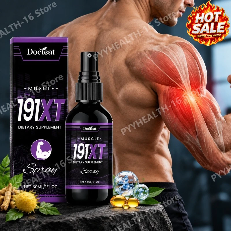 191XT Muscle Spray Support Muscle Performance Physical Endurance,with Vitamin B3 L-Arginine and Tribulus Terrestris Extract 30ML