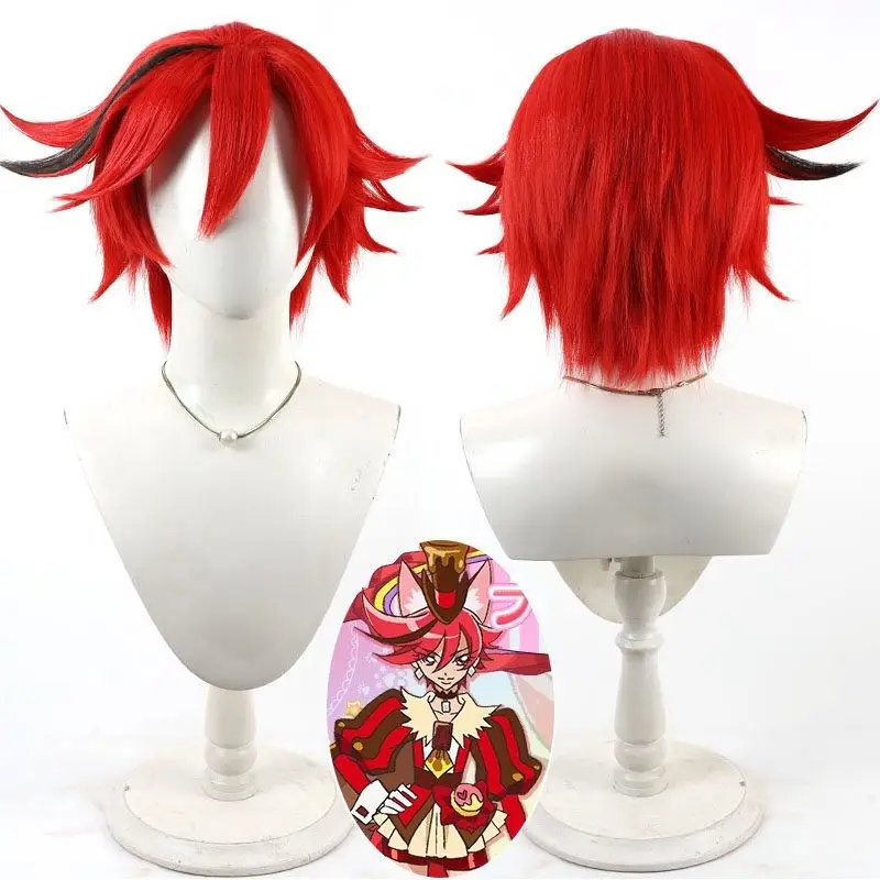 

Futari wa Pretty Cure Cure Chocolat Kenjo Akira Косплей Парик 30 см Красные Смешанные Термостойкие Синтетические Волосы