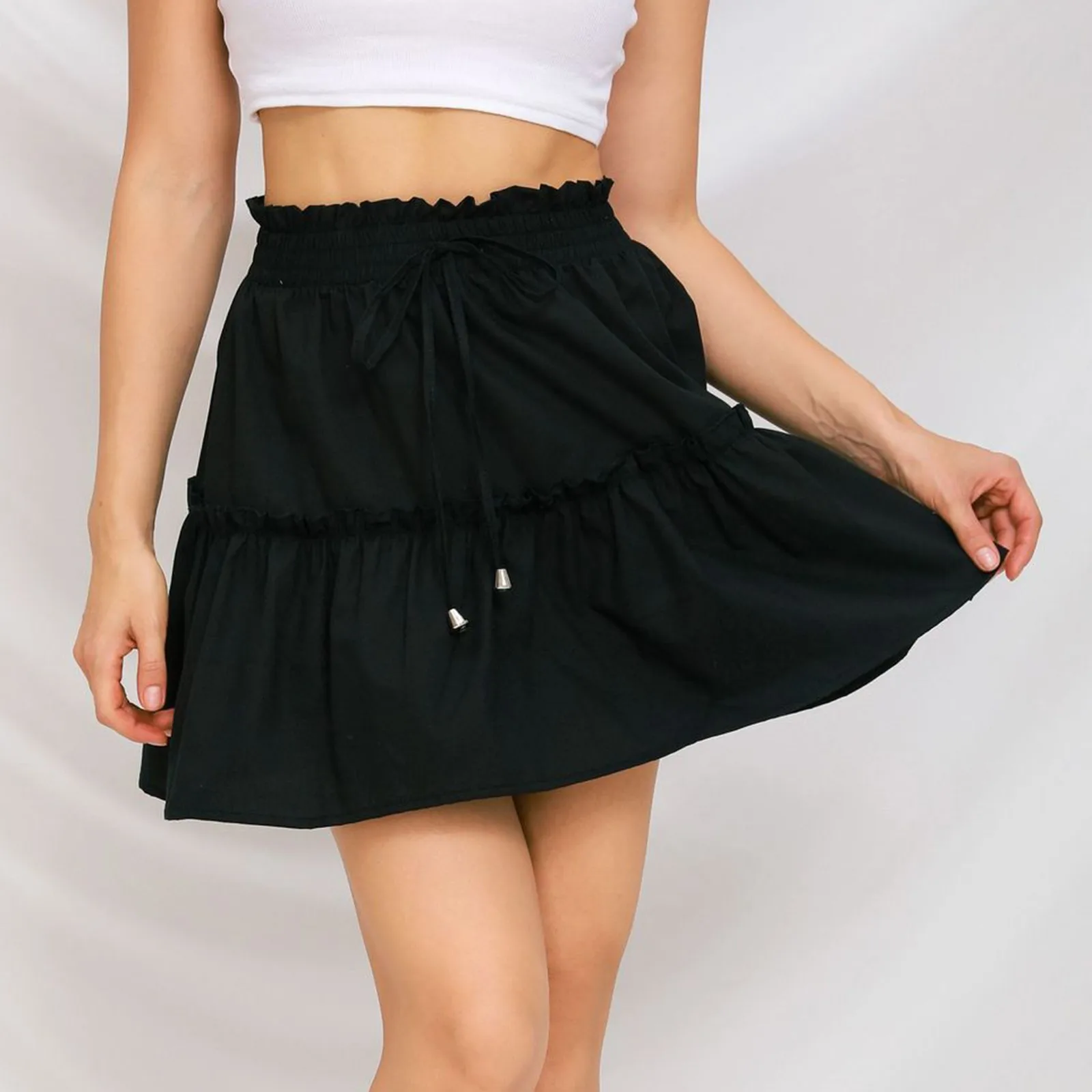 

Y2k Aesthetic Pleated Women Skirt Korean Fashion Harajuku Grunge High Waist Short Skirt Retro Summer Beach Vintage Clothes 4