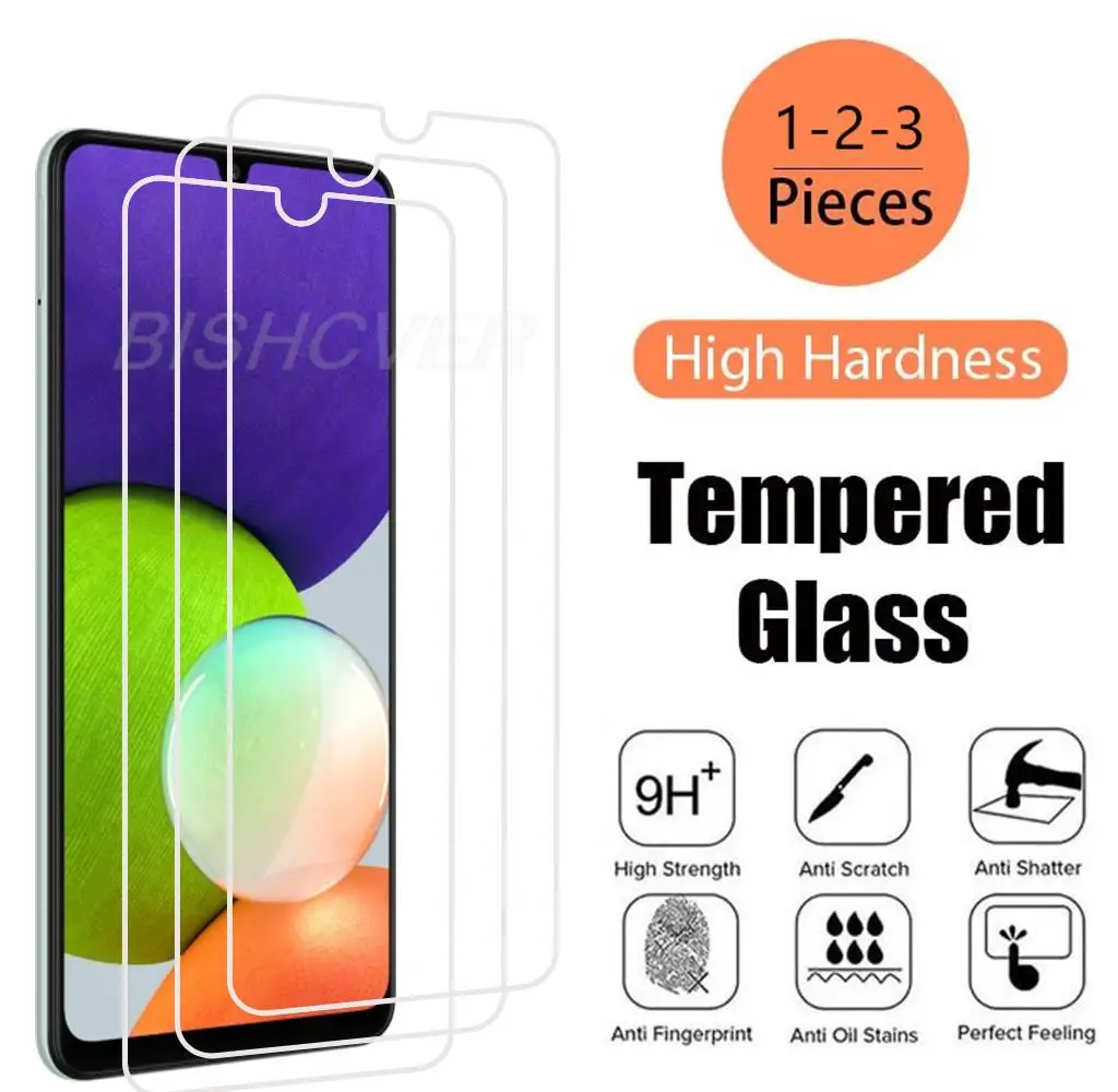 Tempered Glass For Samsung Galaxy A22 4G A225 A225F/DS A225M Screen Protector on Galaxy A22 F22 M22 Glass Film