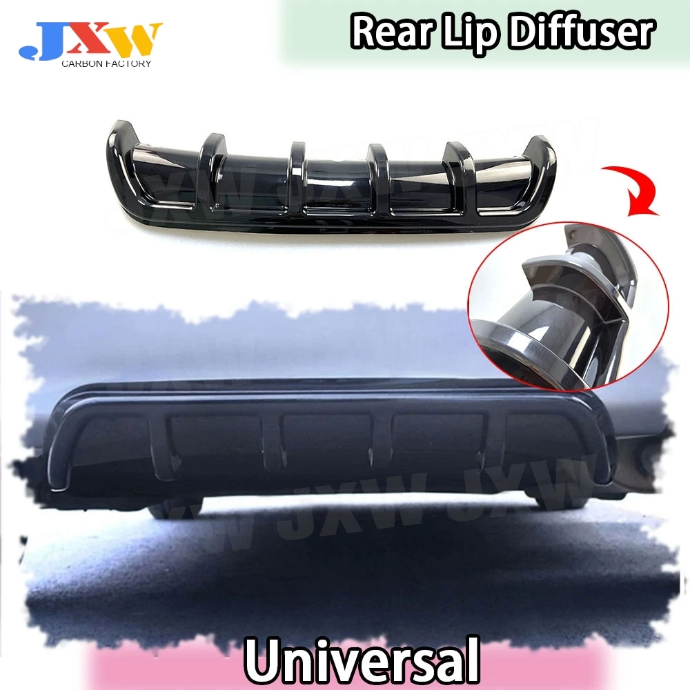 

ABS Car Universal Rear Bumper Lip Diffuser Spoiler Gloss Black Body Kits Accessories For All Car for Benz For BMW For Audi