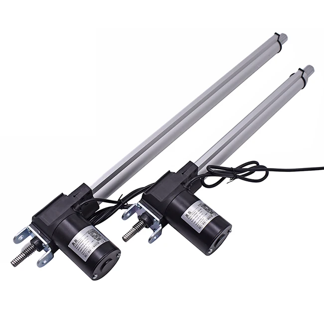 manual operation 24v 8 Inch  Electric Actuators DC 12V with Bracket Heavy Duty 1320LB Actuators for Recliner TV Table Lift