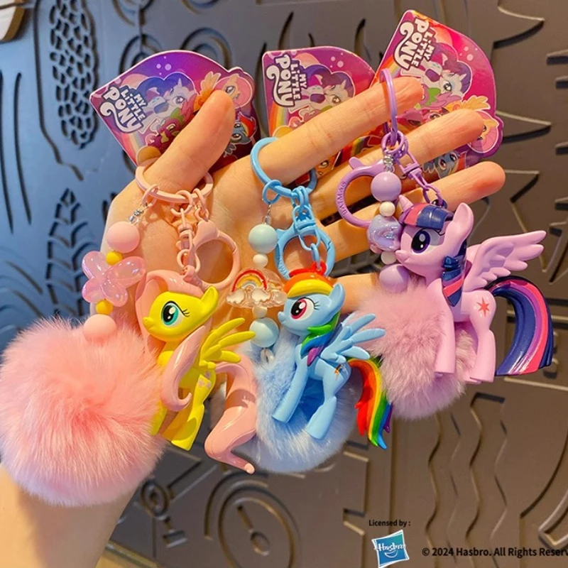 هاسبرو بلدي ليتل المهر قوس قزح داش Fluttershy الخنصر فطيرة أبلجاك نادر نموذج حقيبة أنيقة المعلقات سلاسل المفاتيح الحلي هدايا الاطفال