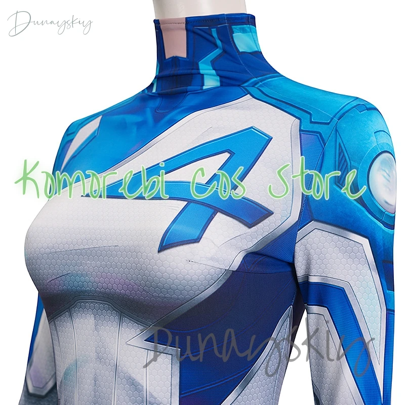 Remaches femeninos Susan Storm disfraces de Cosplay invisibles fantásticos cuatro superhéroes Zentai mono de Halloween mono de fiesta para adultos