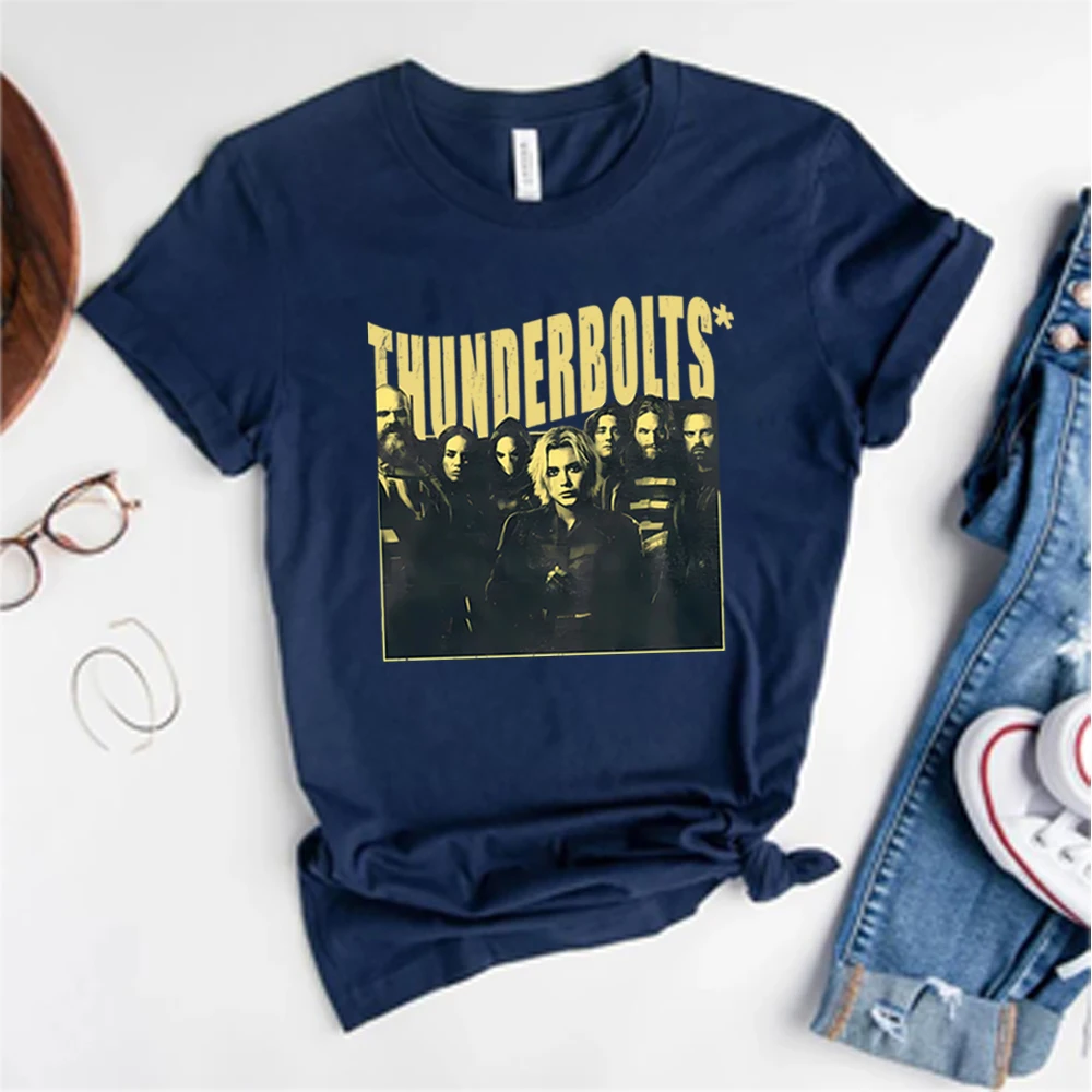 T-shirt vintage Thunder-bolts Camicia Bucky Barnes Camicie da soldato invernale T-shirt da film vintage unisex maniche corte Top Regalo per i fan