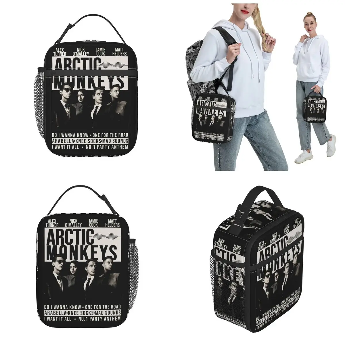 Death Ramps Arctic Monkey's Band Insulated Lunch Bag Food Container Portable Thermal Cooler Lunch Boxes For Picnic