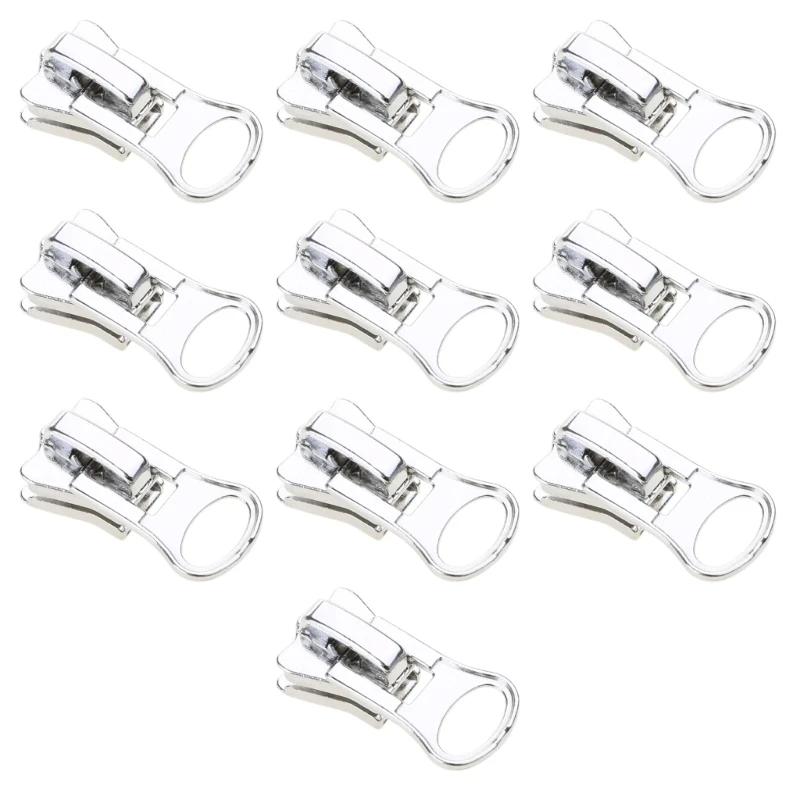 10pcs/Set #3 #5 #8 Zippers Pullers Removable Zippers Sliders Head Zippers Repair Zips Replacement Zippers for Jackets Dropship