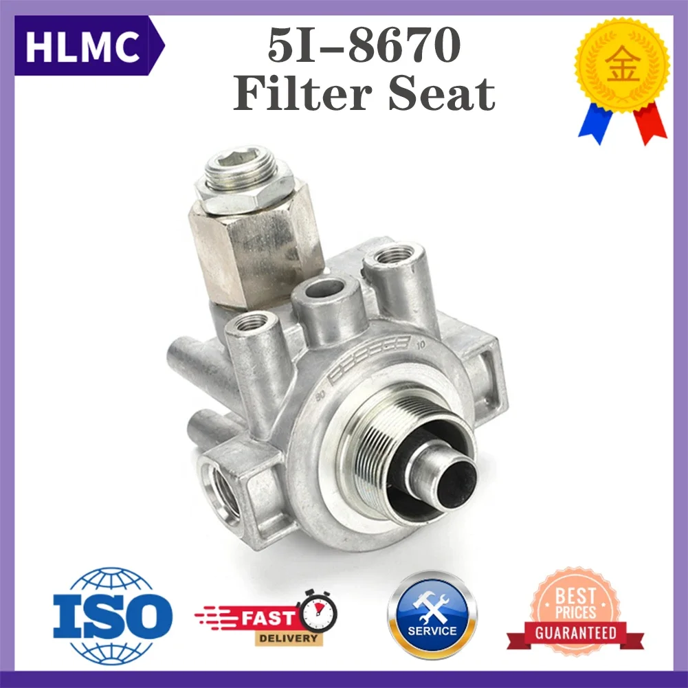 Excavator E307D E320C E330D E336D E312D E330B E320V1 E320B Oil Return Filter Base 5I-8670 Hydraulic Pilot Element Seat Housing