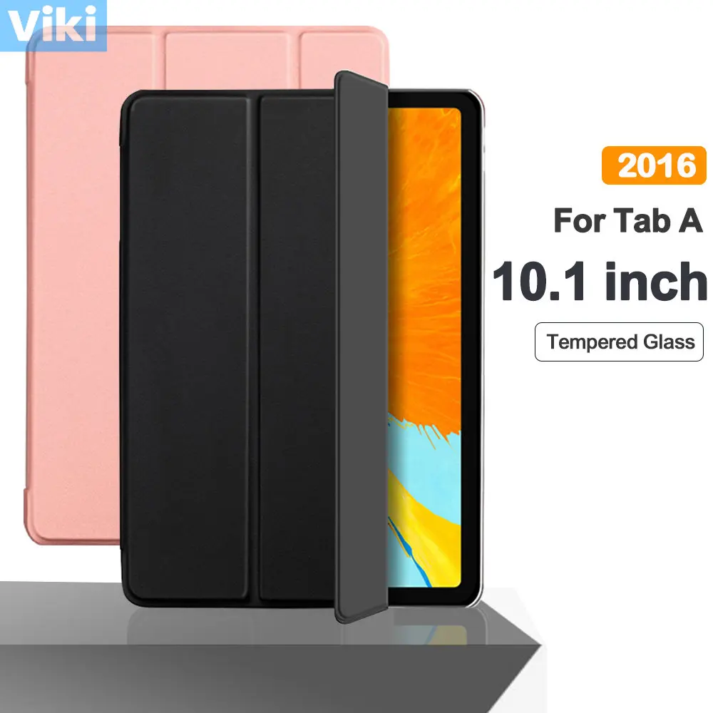 Funda abatible de cuero PU para tableta Samsung Galaxy Tab A A6, cubierta inteligente de 10,1 pulgadas (2016), T580, A8 10,5, A7 Lite