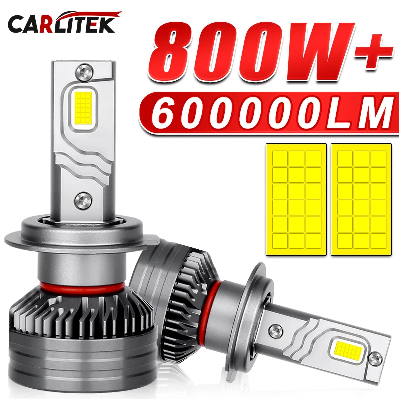 

H7 LED Car Headlight H11 9005 9006 9012 H8 H9 Lamp Auto 6000K Super Bright Bulb Automobile Accessories Kits Moto Light 36pcs CSP