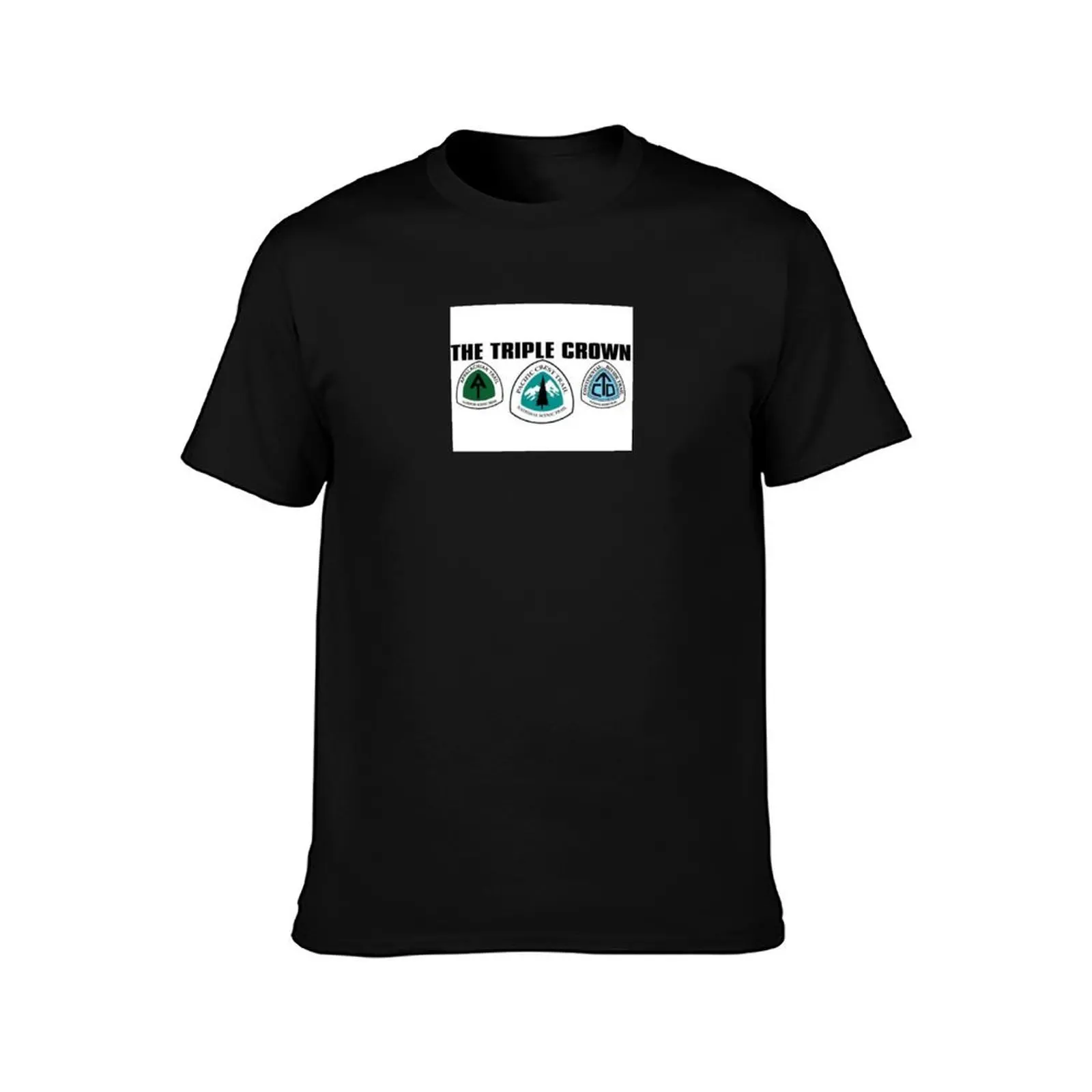 hiking triple crown T-Shirt Casual Soft Cotton Short Sleeve Tee T-Shirt