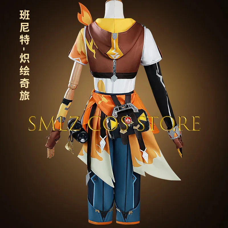 

CyNewly Bennett Косплей Игра Genshin Костюм Blazing Journey Bennett Униформа Хэллоуин Вечеринка Игровые наряды Аксессуары для мужчин