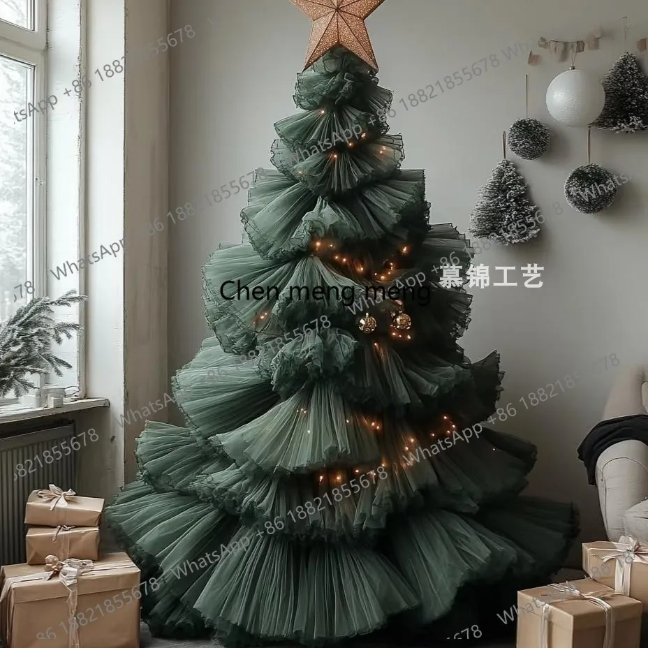 Christmas decorations, Christmas tree ornaments, shopping mall shop window layout scene