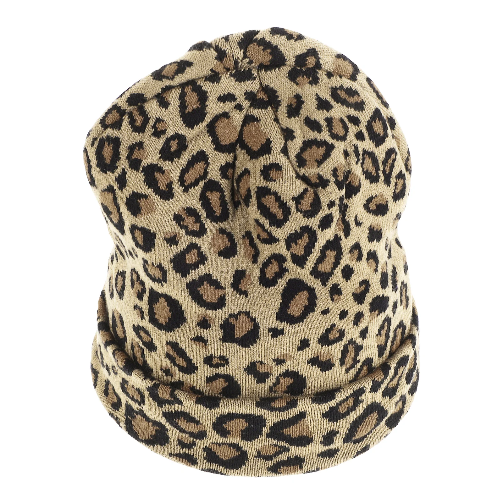 

Fashionable Warm Knitted Beanie Hat for Women Winter Leopard Print Loose Stretchy Soft Comfortable Outdoor Travel Gift Beanies